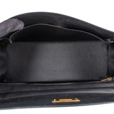 Hermès Noir Boxcalf Leather Kelly 32 Handbag