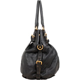 Prada Nappa Leather Gauffre Tote Hobo Shoulder Bag