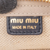 Miu Miu Chic Canvas Emblem Pouch Bag
