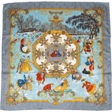 Hermès Joies d'Hiver Silk 90 Scarf Tuch