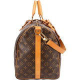 Louis Vuitton Monogram Canvas Keepall 50 Bandoulière Travel Bag