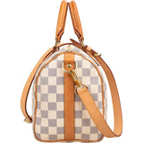 Louis Vuitton Monogram Damier Azur Canvas Speedy 25 Bandouliere Handbag