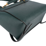 Celine Dark Green Grained Calfskin Nano Belt Handbag