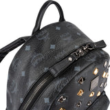 MCM Monogram Visetos Black Stark Bebe Boo Backpack