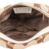 Coach Monogram Signature Stripe Duffle Shoulder Bag