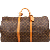Louis Vuitton Monogram Canvas Keepall 60 Bandoulière Travel Bag
