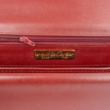 Cartier Bordeaux Leather Clutch Bag