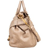 Miu Miu Vitello Lux Bow Satchel Handbag