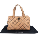 Chanel Stitching Leather CC Handbag