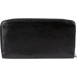 Louis Vuitton Noir Epi Electric Leather Zippy Wallet
