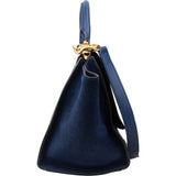 Céline Bicolor Suede Leather Trapeze Handbag