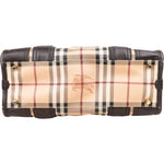 Burberry Haymarket Check Minford Satchel Handbag - vintageandkickz