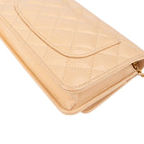 Chanel Quilted Caviar Leather Wallet On Chain Crossbody Bag