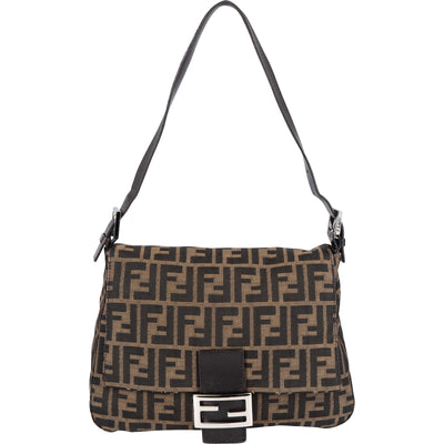 Fendi FF Monogram Mamma Baguette Shoulder Bag