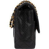 Chanel Quilted Lambskin Medium 24 K Gold Zip Single Flap Shoulder Bag