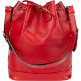 Louis Vuitton Red Epi Leather Sac Noé Grande Shoulder Bag