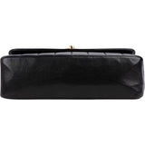 Chanel Vertical Quilted Lambskin 24K Gold Single Flap Crossbody Bag