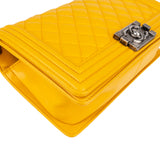 Chanel Quilted Lambskin Medium Boy Single Flap Crossbody Bag