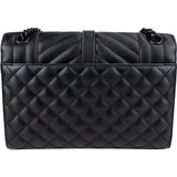Saint Laurent Grain de Poudre Leather Medium Envelope Crossbody Bag