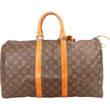 Louis Vuitton Monogram Canvas Keepall 45 Travel Bag - vintageandkickz