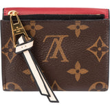 Louis Vuitton Monogram Canvas Bicolor Leather Zoe Wallet