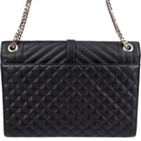 Saint Laurent Quilted Grained Leather Large Envelope Crossbody Bag