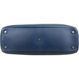 Christian Dior Blue Calfskin Leather Diorissimo Handbag