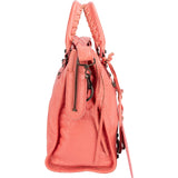 Balenciaga Pink Leather City Handbag