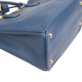 Prada Blue Saffiano Lux Galleria Handbag