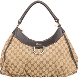 Gucci Monogram GG Canvas Abbey D-Ring Hobo Shoulder Bag