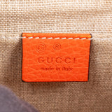 Gucci Pebbled Calfskin Interlocking GG Small Shoulder Crossbody Bag