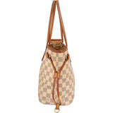 Louis Vuitton Monogram Damier Azur Canvas Neverfull PM Shoulder Bag