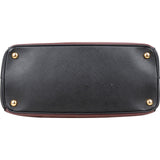 Prada Bicolor Saffiano Leather Galleria Handbag