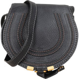 Chloé Grained Calfskin Marcie Mini Saddle Crossbody Bag