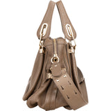 Chloé Brown Leather Paraty Shoulder Handbag