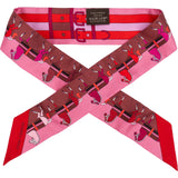 Hermès Chevaux en Liberté Twilly Silk Tuch Scarf