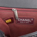 Chanel Chevron Quilted Lambskin Medium Boy Single Flap Crossbody Bag
