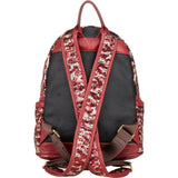 MCM Visetos Monogram Studded Sequin Leopard Stark Backpack