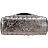 Yves Saint Laurent Metallic Crinkled Matelassé  Leather Loulou Crossbody Bag