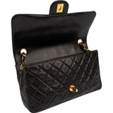 Chanel Soft Quilted Lambskin 24K Gold Medium Single Flap Crossbody Bag