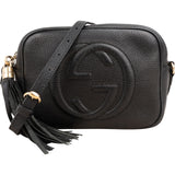 Gucci Black Pebbled Leather Soho Camera Crossbody Bag