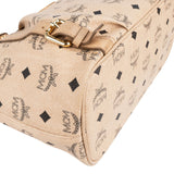 MCM Monogram Visetos Satchel Handbag