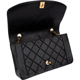 Chanel Quilted Lambskin 24K Gold Diana Single Flap Crossbody Bag