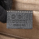 Gucci Pebbled Leather Interlocking GG Flap Crossbody Bag