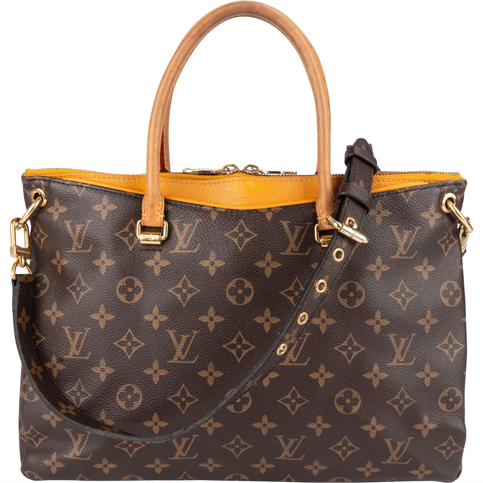 Louis Vuitton Monogram Canvas Pallas MM Handbag - vintageandkickz