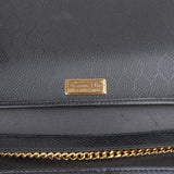 Christian Dior Grained Leather Vintage Chain Bifold Crossbody Bag