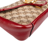 Gucci Monogram GG Quilted Canvas Marmont Crossbody Bag