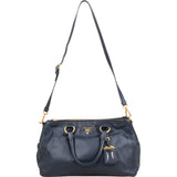 Prada Soft Calf Leather Bauletto Satchel Handbag