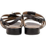 Hermès Black Leather Transat Kelly Lock Strap Sandals (37)