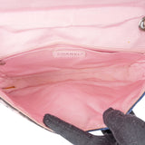Chanel Quilted Cotton Single Flap Shoulder Bag